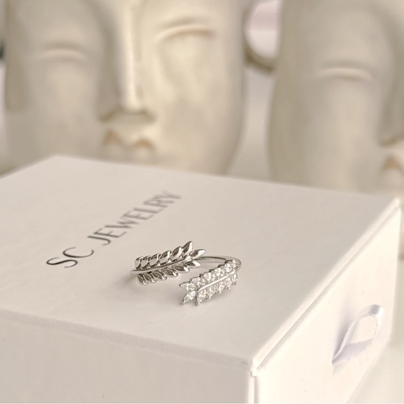 Platinum Plated Spike Adjustable Ring Waterproof Jewelry - Picture 3 of 15